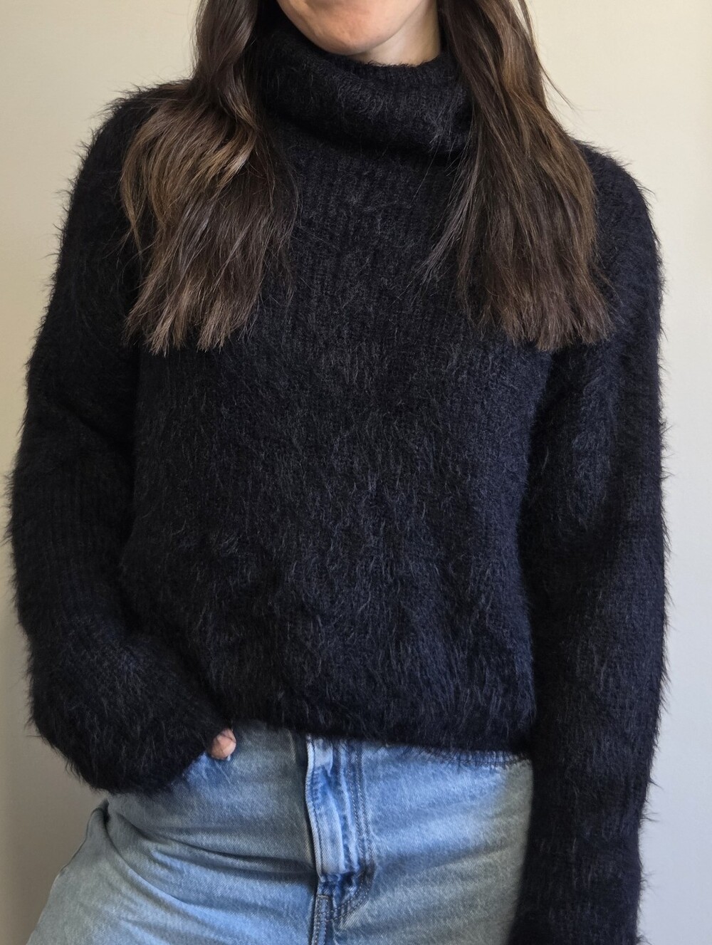 Vero Moda Fuzzy Turtleneck Sweater